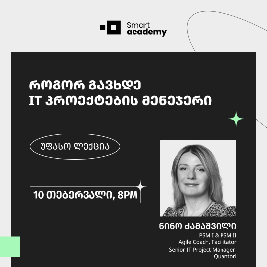 როგორ გავხდე IT პროექტების მენეჯერი