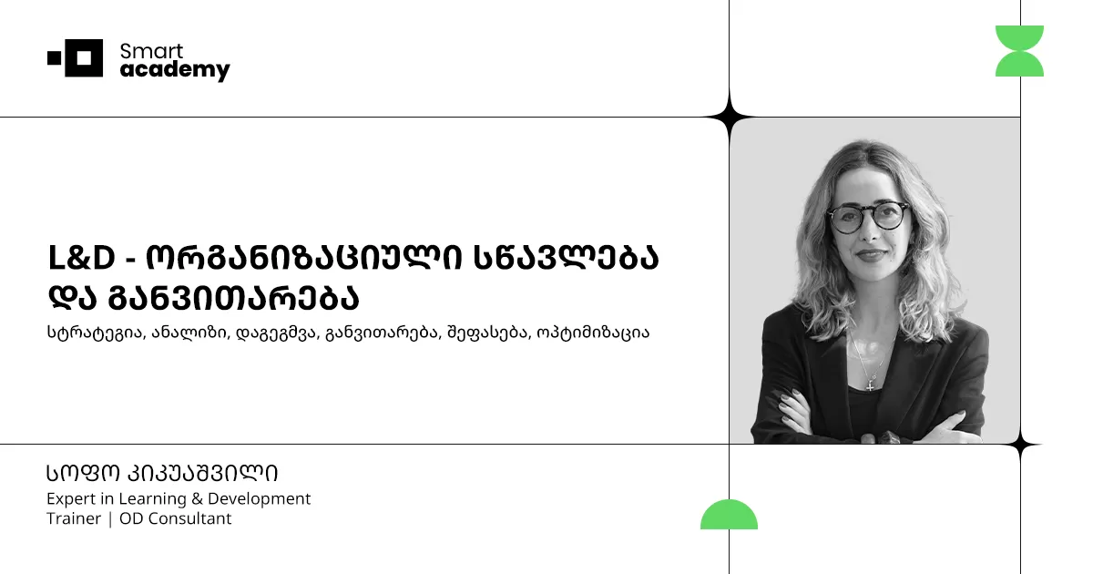 L&D - ორგანიზაციული სწავლებისა და განვითარების კურსი